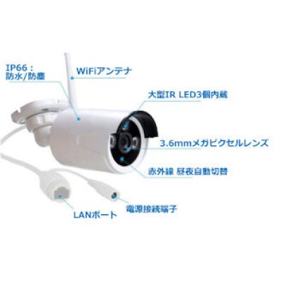 画像13: 設定不要! WIFI 遠隔操作 NVRセット IPカメラ 4台 高画質HD 720P 100万画素 新品 即納 